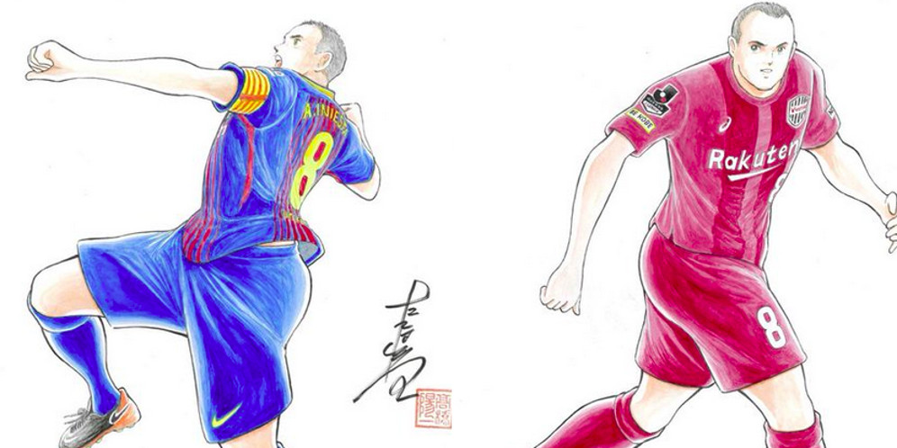 Gabung J-League, Iniesta Jadi Karakter Animasi Captain Tsubasa